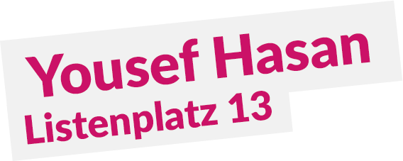 Yousef Hasan, Listenplatz 13